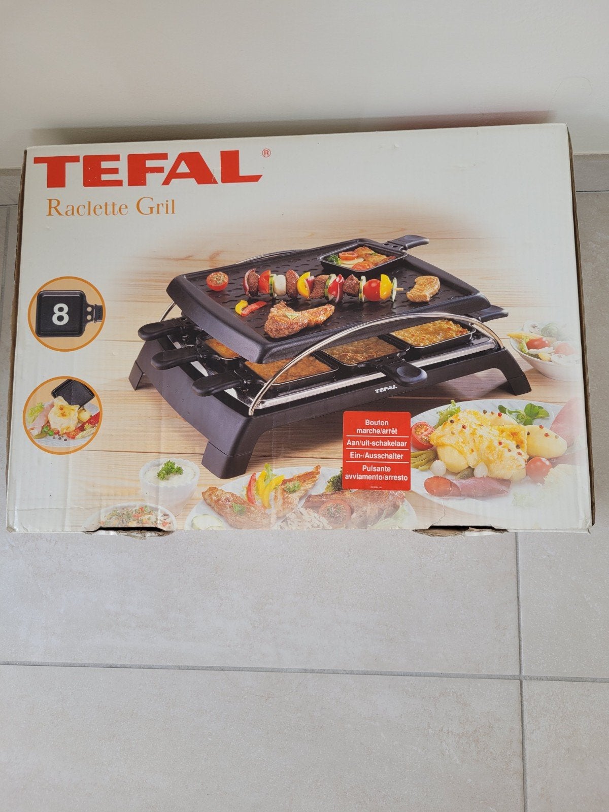 Tefal Raclette Gril, Ophalen of Verzenden, Nieuw, 8 personen of meer