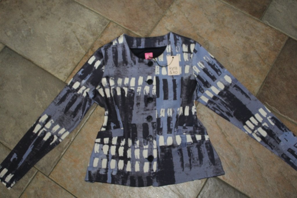 Kyra & Ko Patrice prachtig gekleurd stretch jasje mt XXL/44, Meerkleurig, ., Maat 42/44 (L), Nieuw