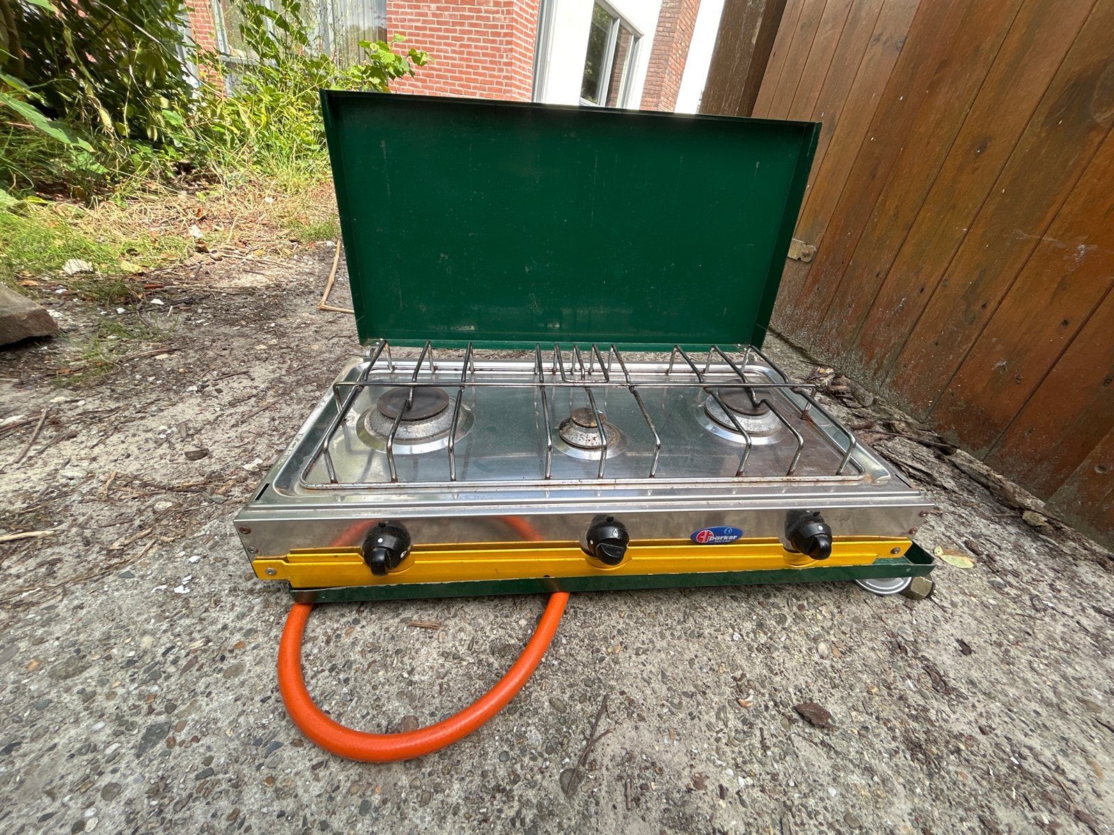 Camping gasstel 3 pits - Ideaal voor kamperen, Ophalen, Gebruikt