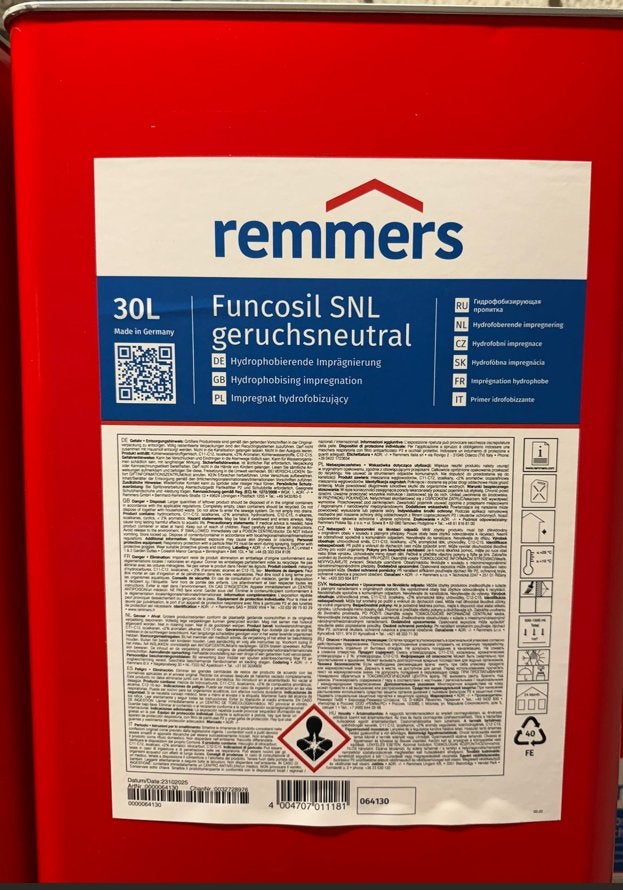 Remmers Funcosil SNL(reukneutraal) en Kiesol C prijs per st., 20 liter of meer, Ophalen, Nieuw, Wit