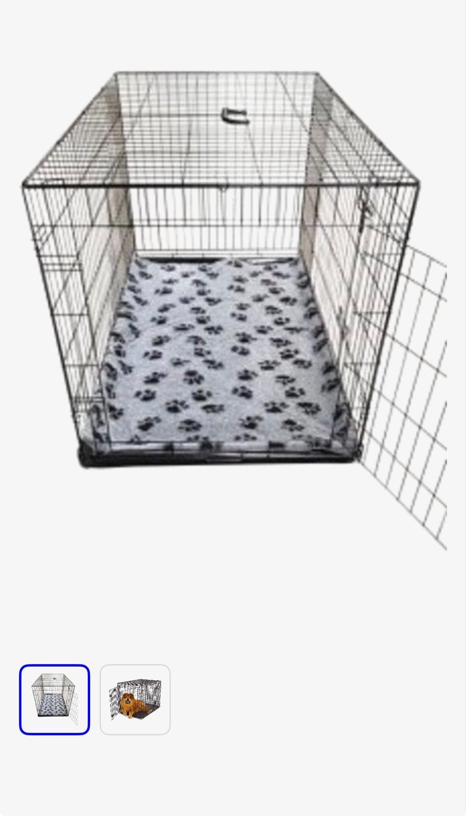 Hondenbench zwart ZGAN - 76x46x51 cm, Dieren en Toebehoren, Ophalen, Zo goed als nieuw