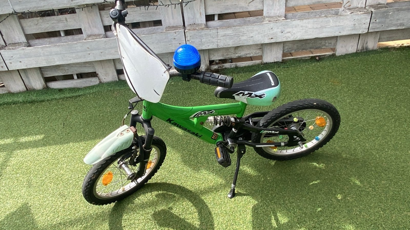 Gebruikte Kawasaki kinderfiets met terugtraprem, Fietsen en Brommers, Fietsen | Kinderfietsjes, Ophalen, Gebruikt, Terugtraprem