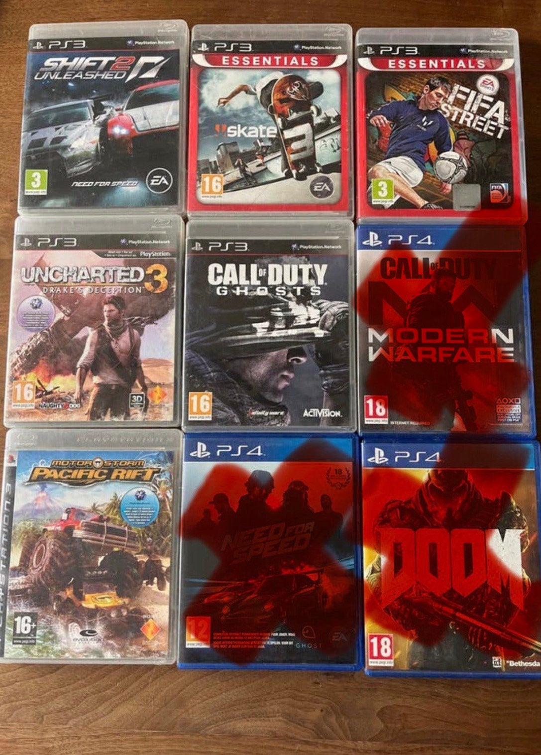 Diverse PS3 en PS4 Spellen - Actie, Race, Sport & Meer, Gebruikt, Vanaf 18 jaar, Overige genres, 1 speler