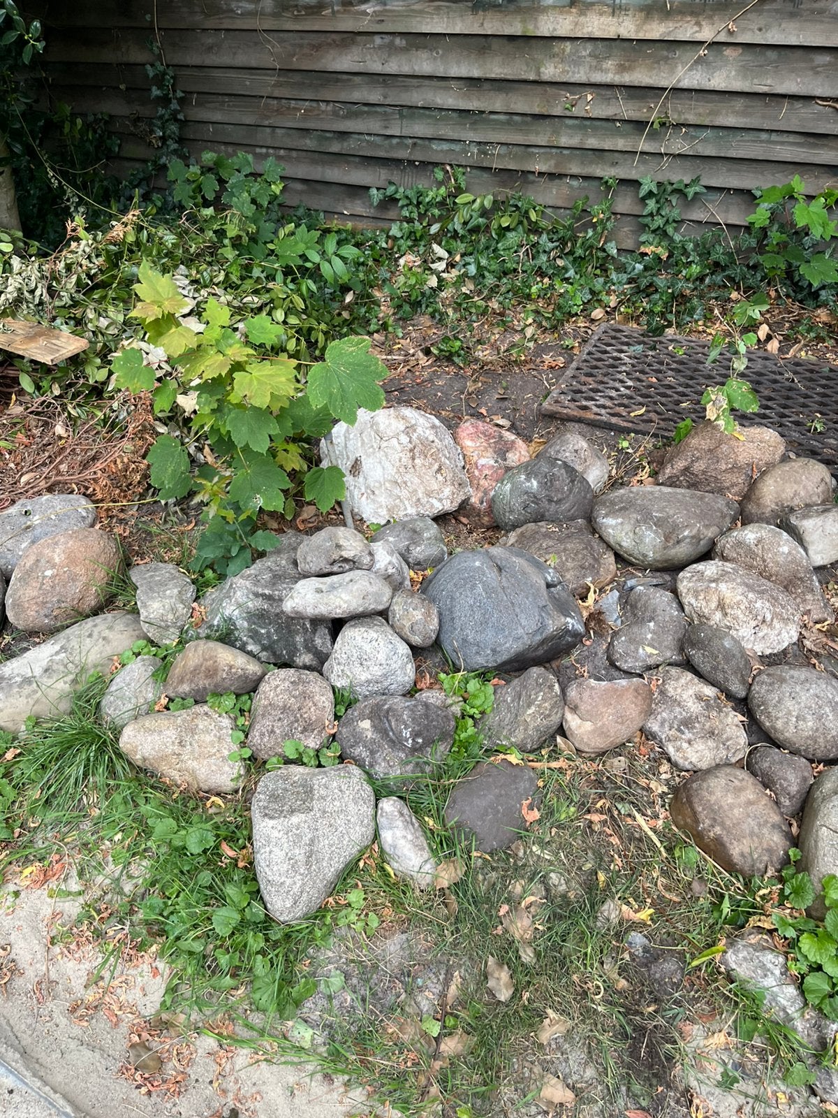 Stenen voor tuin of landschapsinrichting, kei, Tuin en Terras, Grind, Keien en Split, Ophalen, Zo goed als nieuw, Grijs, Kei