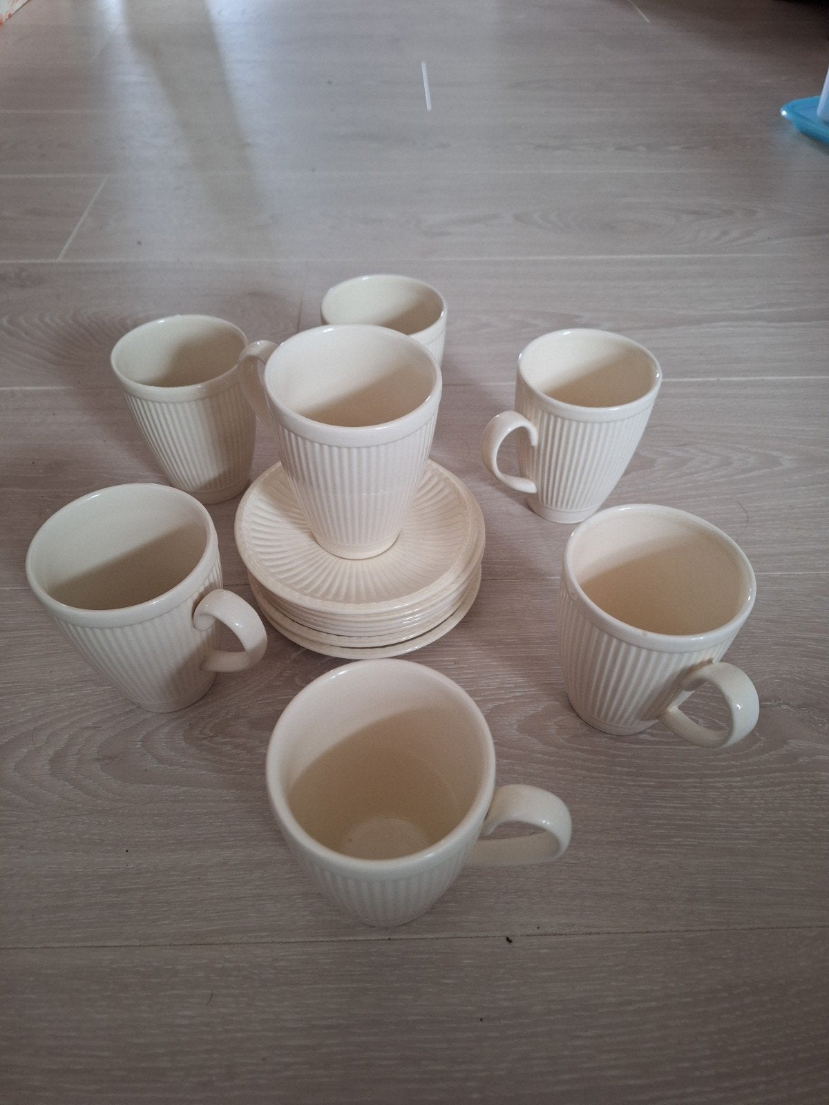 Wedgwood Windsor Koffie/Theekopjes met schotels, Huis en Inrichting, Keuken | Servies, Ophalen, Zo goed als nieuw, Wedgwood, Kop(pen) en/of Schotel(s)