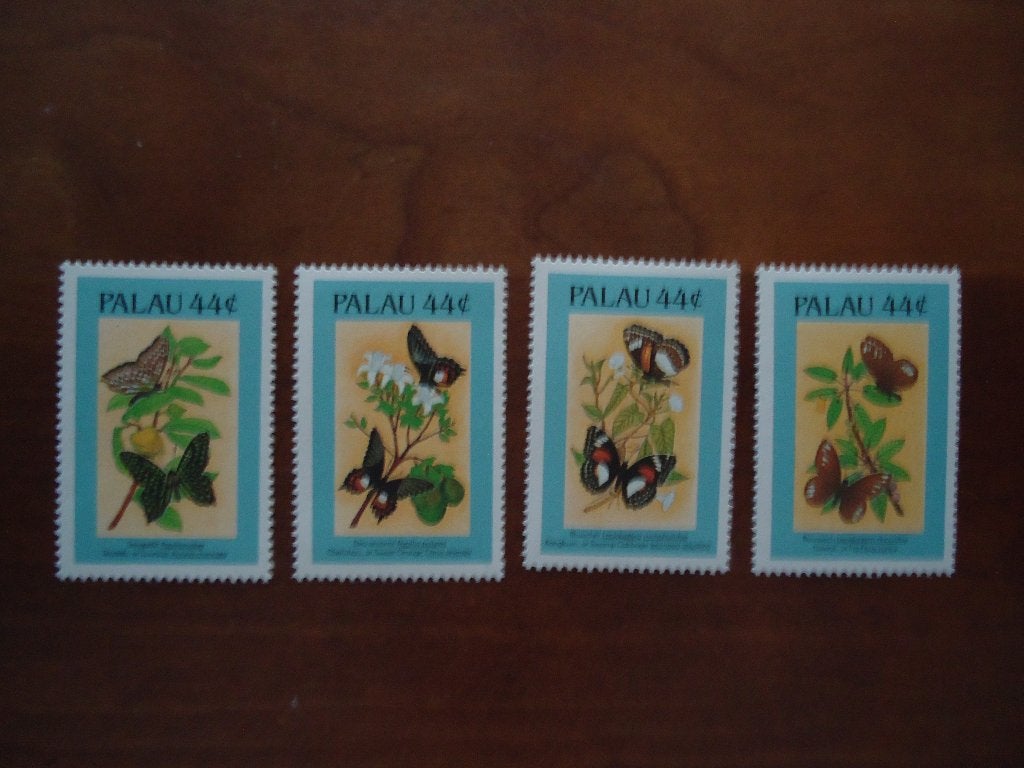 Vlinders Palau 1987, mi. 168-71 postfris, Ophalen of Verzenden, Postfris, Dier of Natuur