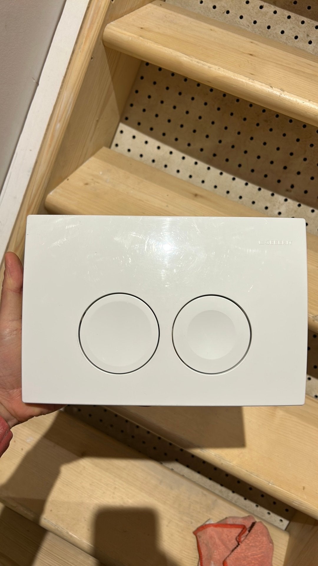 Geberit toilet knop kunststof, Ophalen of Verzenden, Toilet