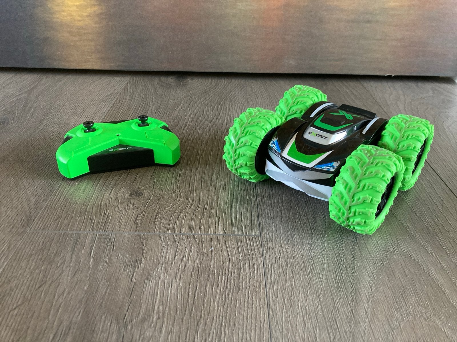 Exost 360 Mini Flip RC auto - Groen, Elektro, Gebruikt, Auto offroad, Ophalen of Verzenden