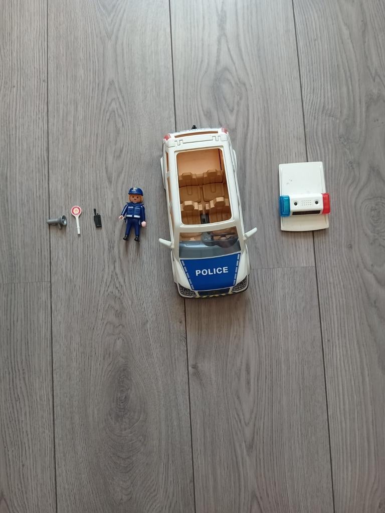 Playmobil politiebus met agent en accessoires, Ophalen of Verzenden, Gebruikt, Complete set