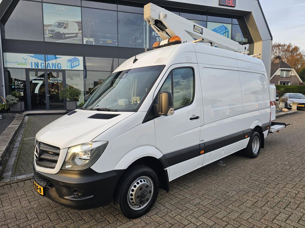 Mercedes-Benz Sprinter 516 CDI L2 Hoogwerker Custers 14M Han, Auto's, 13 km/l, Stof, Gebruikt, 4 cilinders