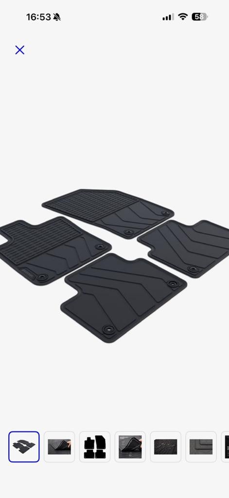 Mattenset rubber Volvo S60, Ophalen, Gebruikt