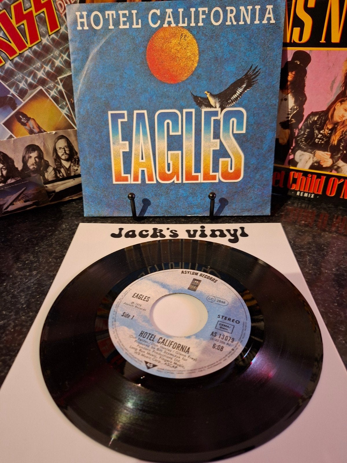 Eagles - Hotel California 7 inch vinyl single 1988, Rock, 7 inch, Ophalen of Verzenden, Overige typen