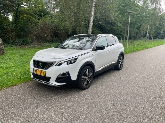 Peugeot 3008 1.2 Puretech 130pk S&S EAT 2018 Autom GT-line, Dealer onderhouden, 1199 cc, Leder en Stof, Wit