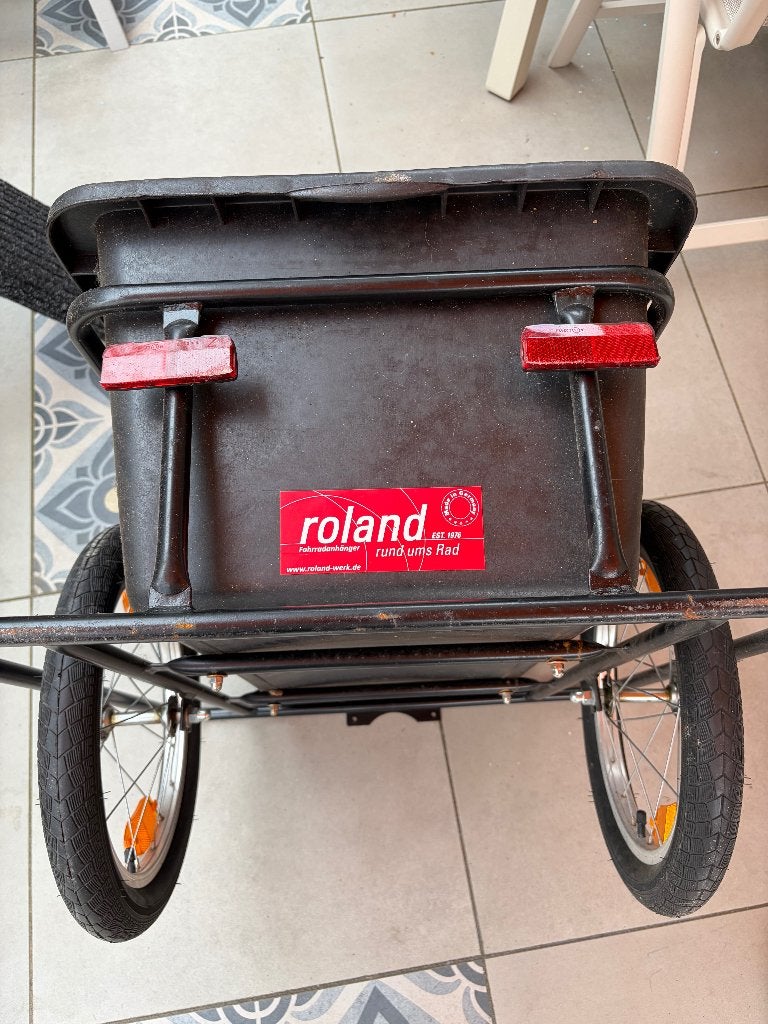 Fietskar Roland zwart, Ophalen, Zo goed als nieuw, Aanhangfiets, Roland