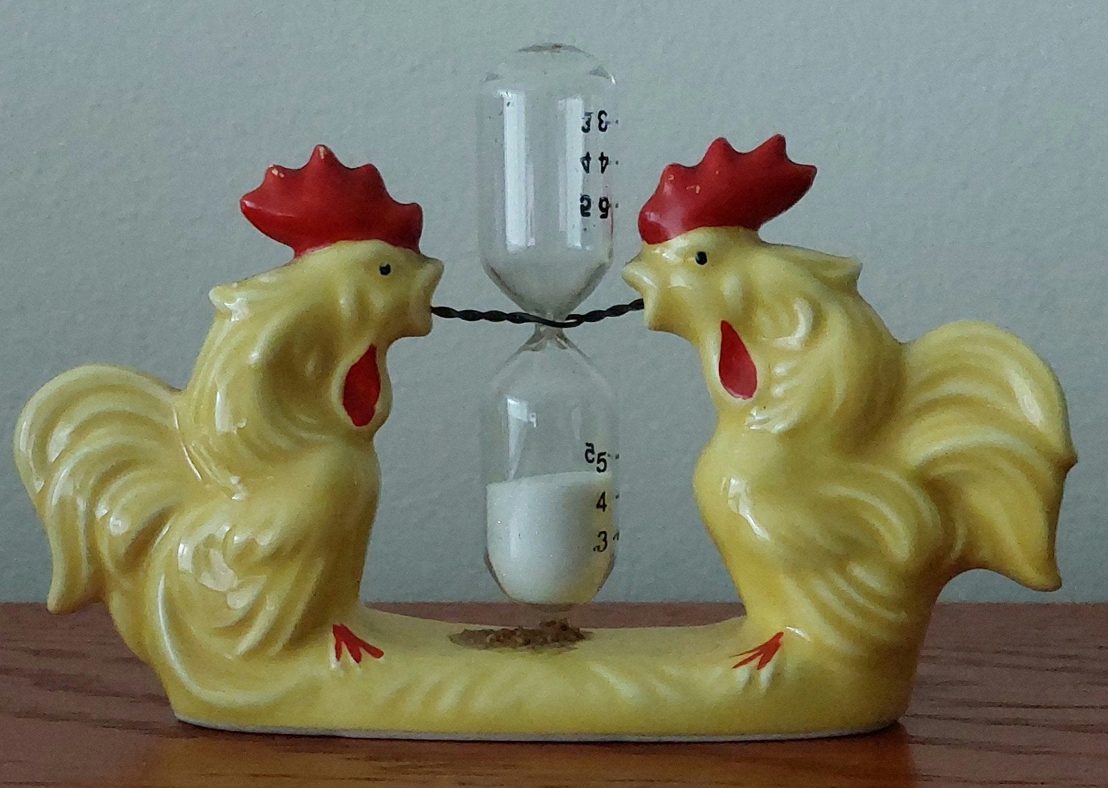 Goebel zandloper beeldje met twee hanen - Vintage, Verzamelen, Ophalen of Verzenden, Zo goed als nieuw, Dier