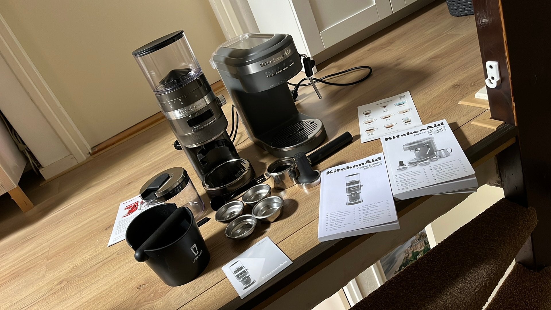 Kitchenaid espressomachine en coffee grinder, Witgoed en Apparatuur, Ophalen of Verzenden, Zo goed als nieuw