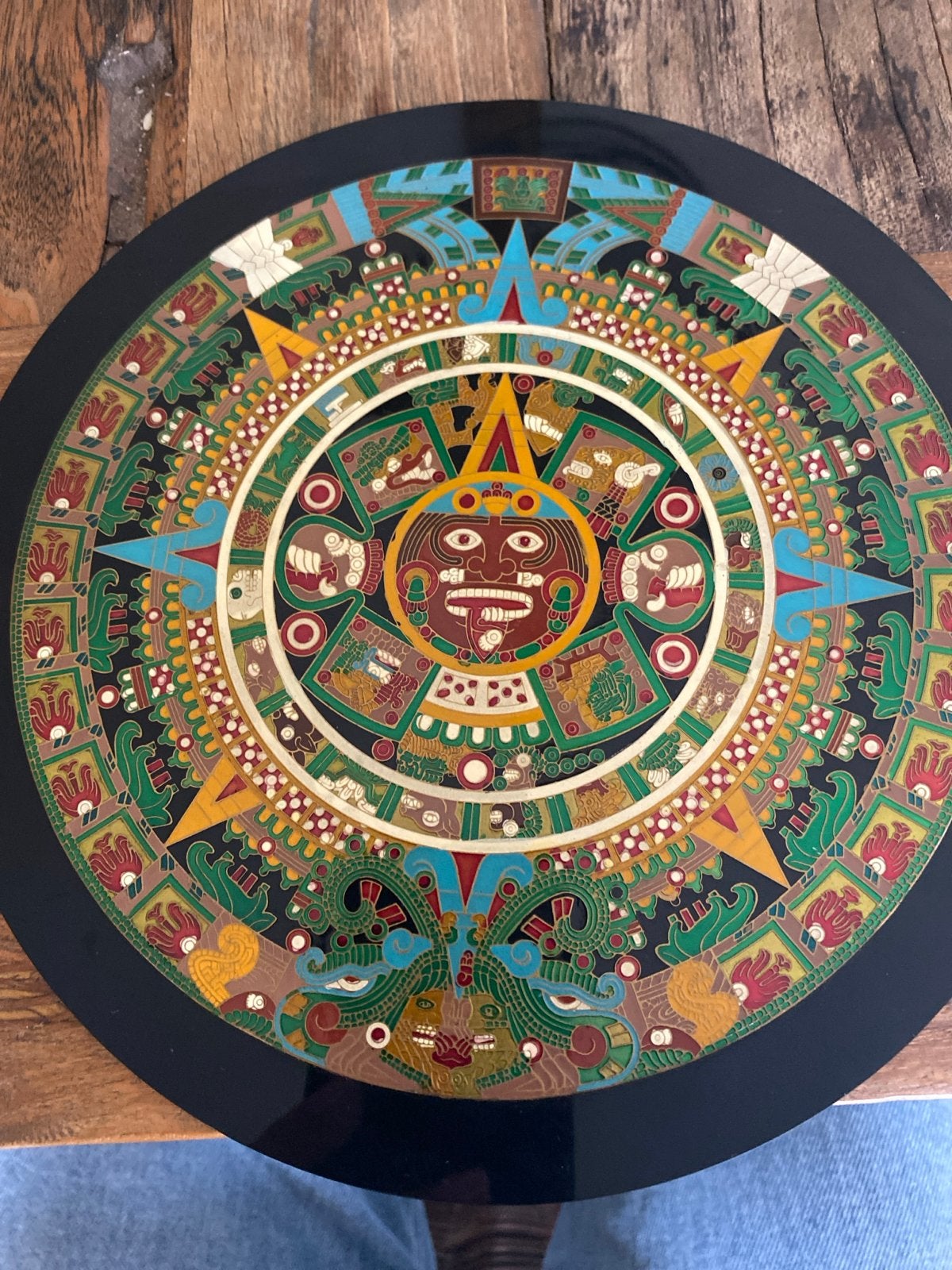 Azteekse Kalender Zon Steen Wanddecoratie, Ophalen of Verzenden