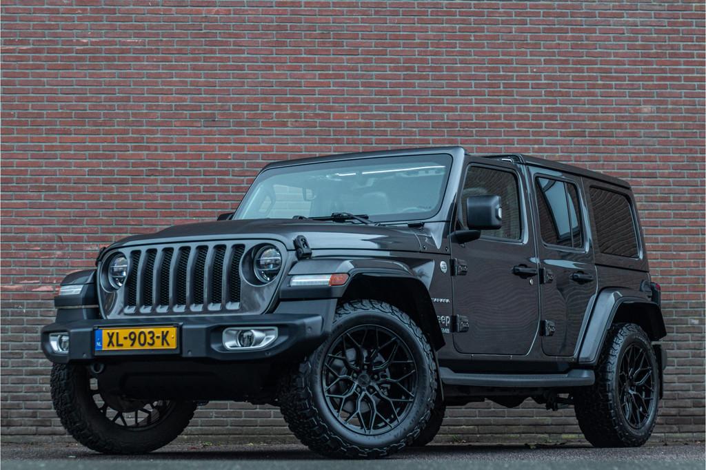 Jeep Wrangler 2.0T Sahara, Origineel NL, 70.000km NAP, Leder, Automaat, Cabriolet, 120 €/maand, Vierwielaandrijving