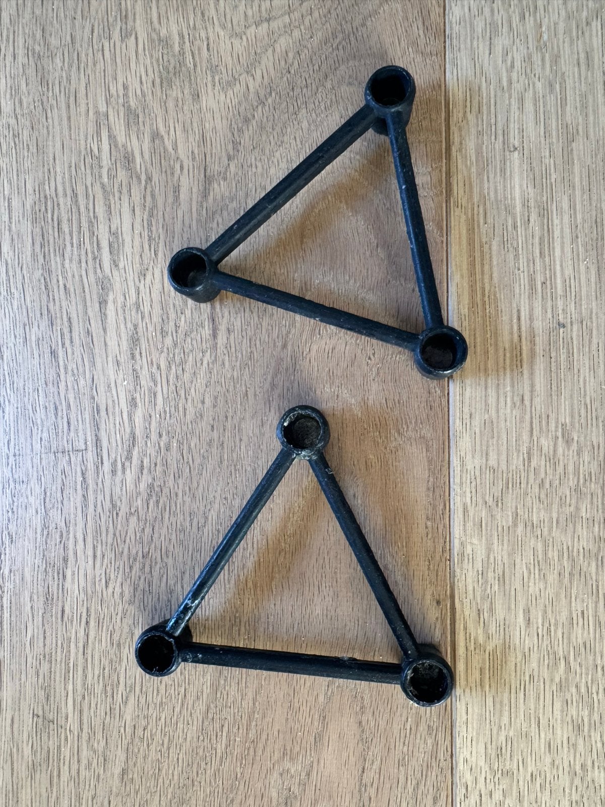 Vintage Deens design kandelaars (2 stuks), Ophalen of Verzenden, Overige materialen