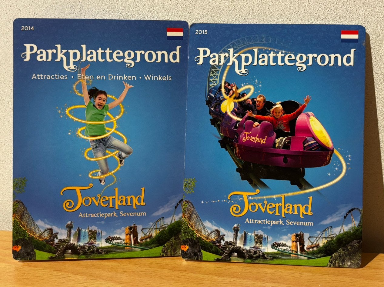 Toverland 2 Plattegronden! (2014 & 2015), Verzamelen, Ophalen of Verzenden, Zo goed als nieuw, Overige typen