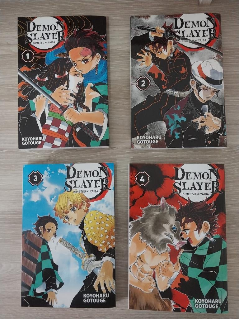 Demon slayer Nederlands deel 1 tot 4 manga, Boeken, Strips | Comics, Meerdere comics, Ophalen, Zo goed als nieuw, Japan (Manga)