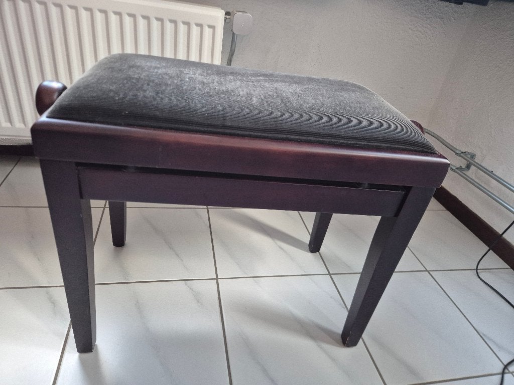 pianobank in hoogte verstellbaar, Ophalen, Gebruikt, Zwart, Overige typen
