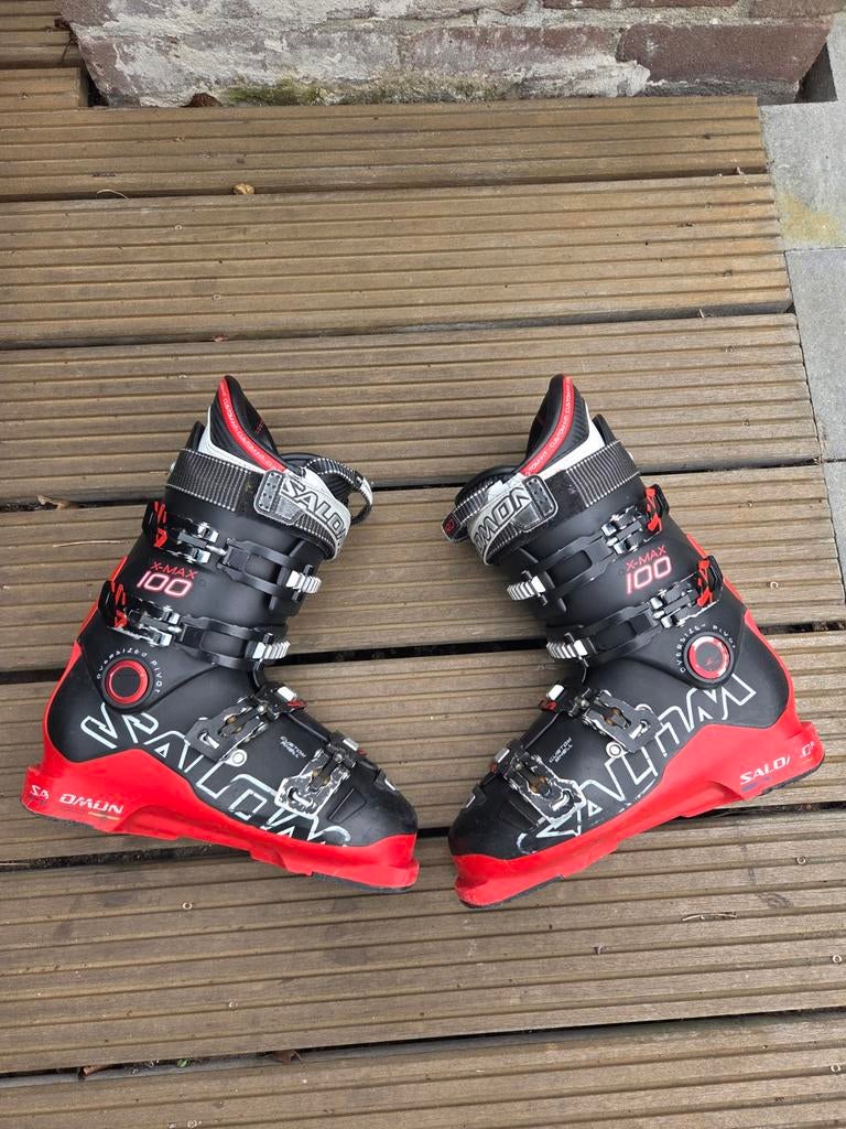 Salomon X-max 100 skischoenen maat 26/26,5 (40/41), 160 tot 180 cm, Gebruikt, Schoenen, Skiën