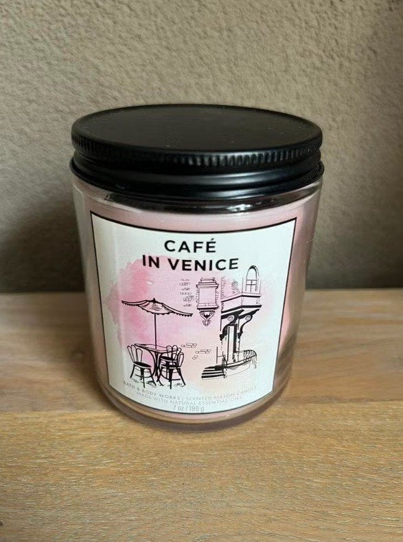 Cafe in Venice Bath & Body Works kaars, Nieuw, Ophalen of Verzenden, Glas, Crème