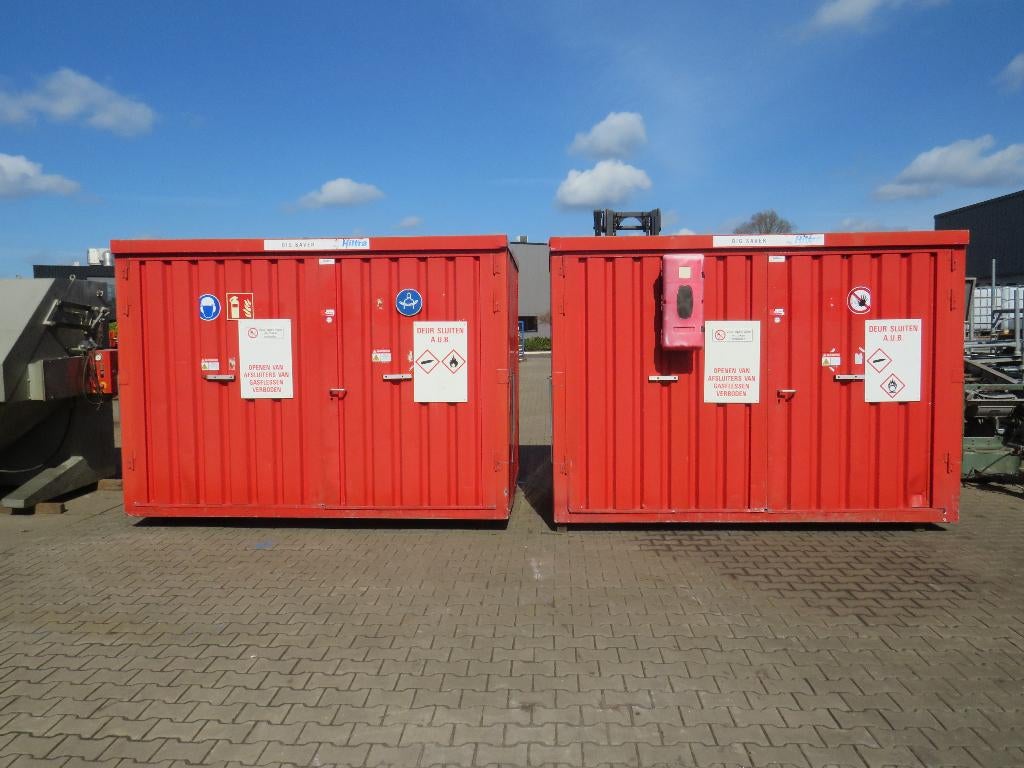 hiltra chemiecontainer chemieopslag brand vertragend, Ophalen, Gebruikt, Zandhaarweg, Hiltra