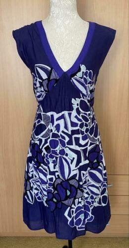 Monsoon jurk maat 36 [nr2][v], Kleding | Dames, Blauw, Ophalen of Verzenden, Zo goed als nieuw, Knielengte