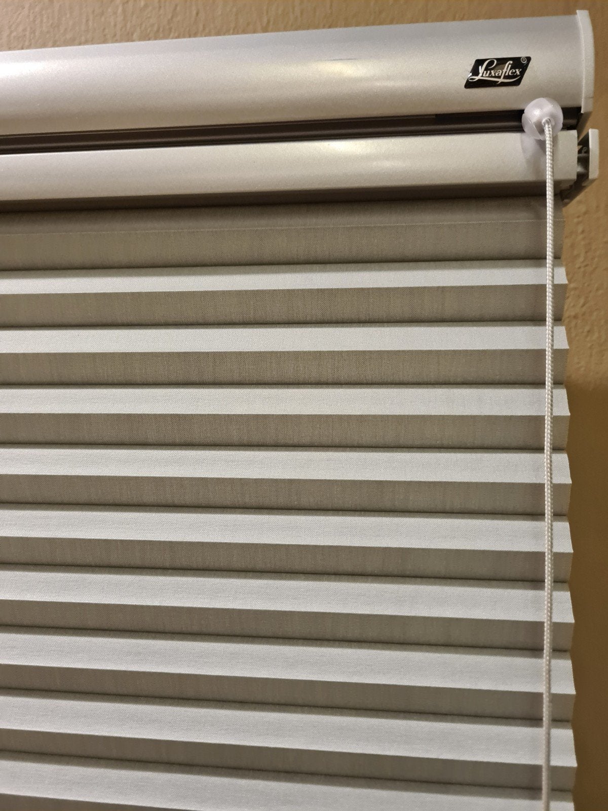 Luxaflex duette topdown 1.68m breed taupekleurig, 168 cm, Nieuw, Isolerend, Grijs