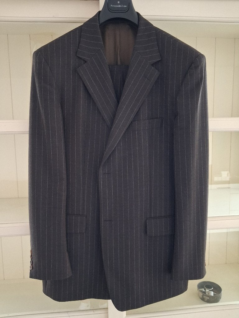 Hugo Boss pak, Kleding | Heren, Ophalen, Zo goed als nieuw, Maat 56/58 (XL), Bruin