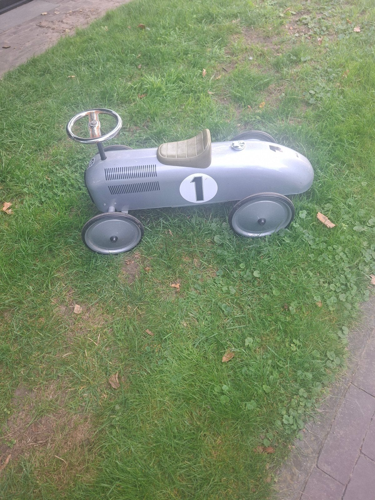 retro metalen loopauto, Kinderen en Baby's, Ophalen, Gebruikt, Loopvoertuig