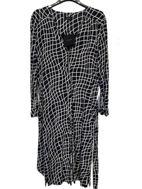 Nieuwe Claudia Sträter jurk maat 42 blauw/wit, Maat 42/44 (L), Nieuw, Claudia Sträter, Onder de knie