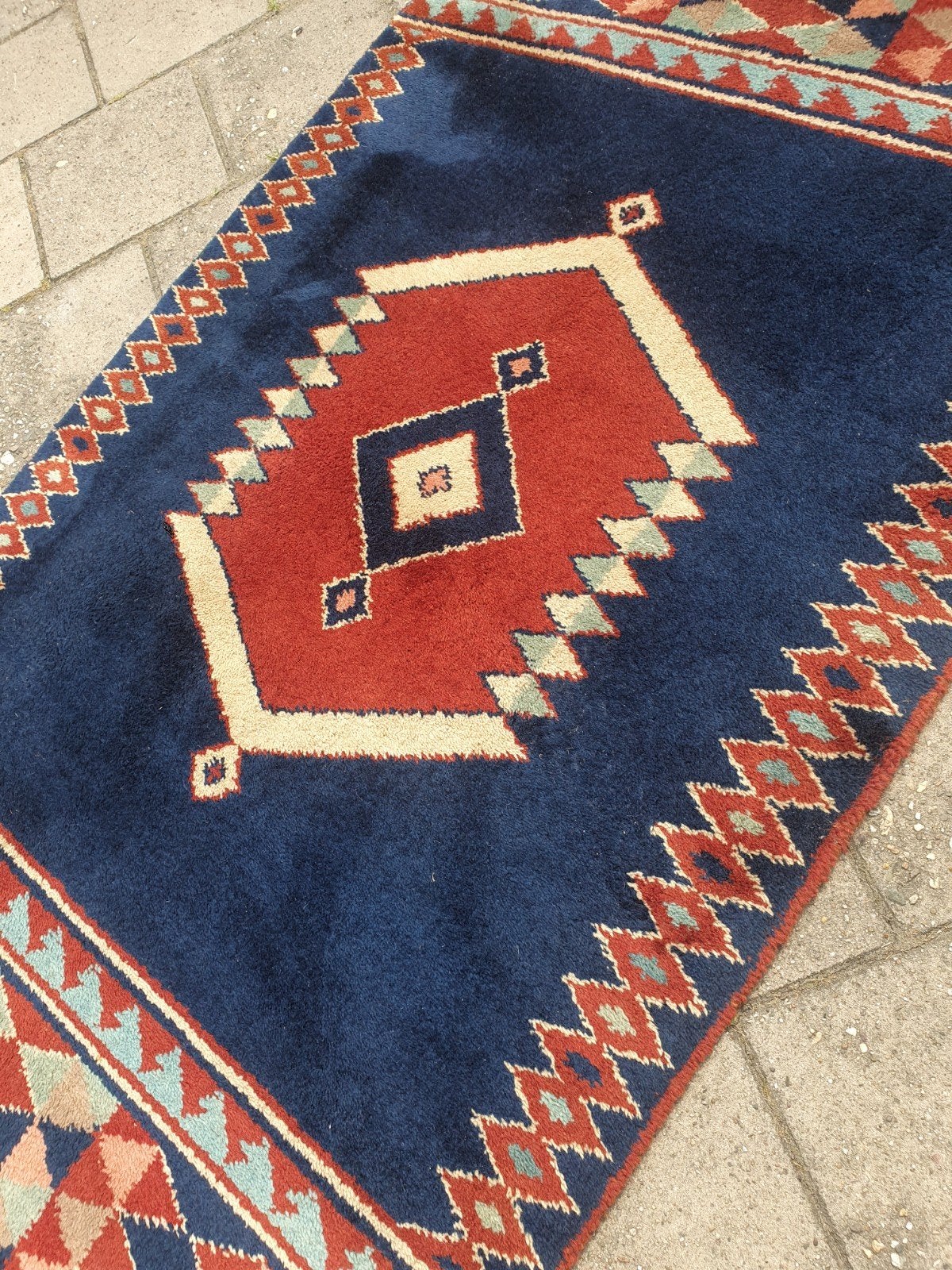 Perzisch tapijt Gabeth 230x105 cm, Gebruikt, 100 tot 150 cm, Blauw, 200 cm of meer