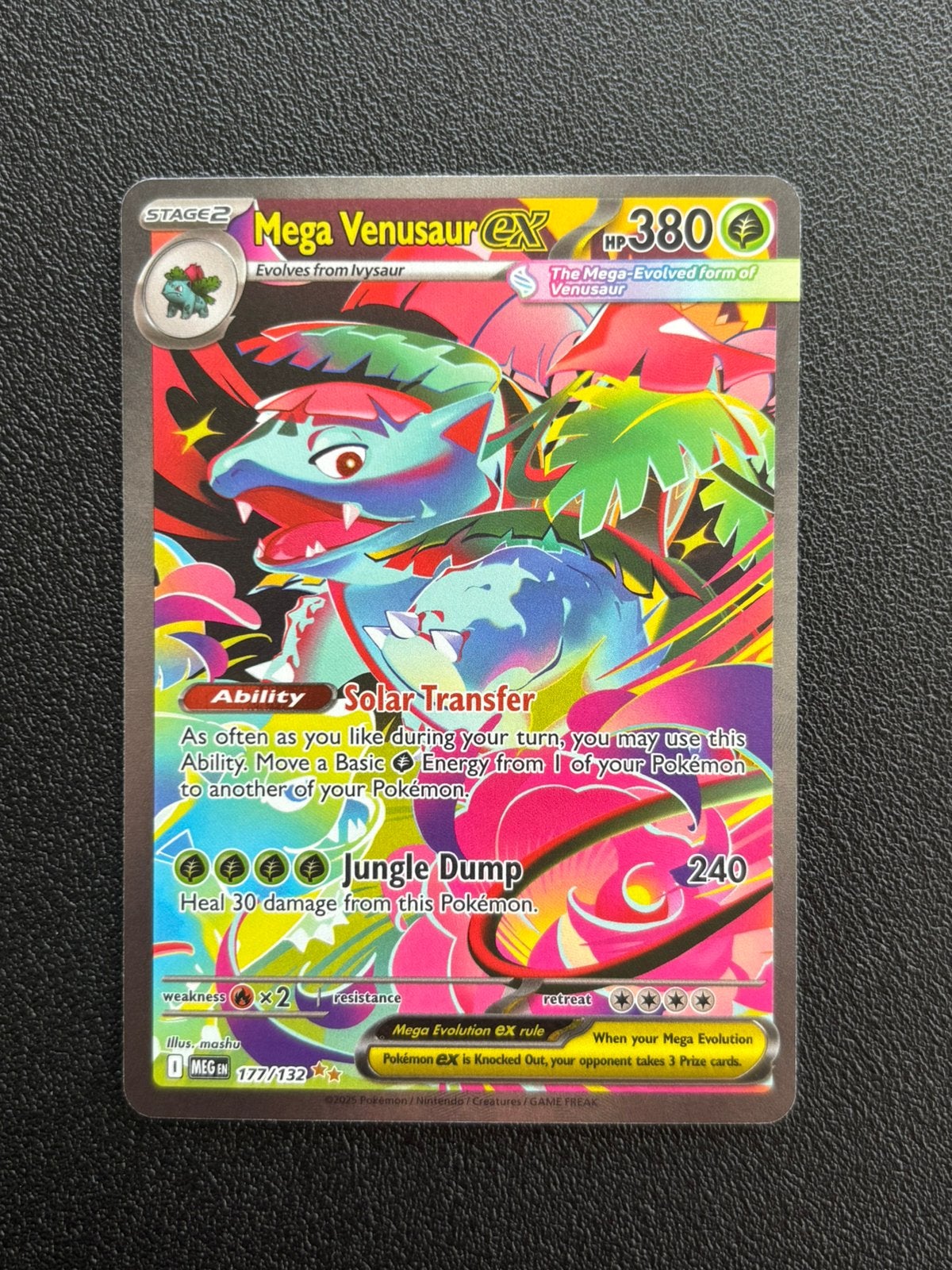 Mega Venusaur EX 177 Mega Evolution, Ophalen of Verzenden, Zo goed als nieuw