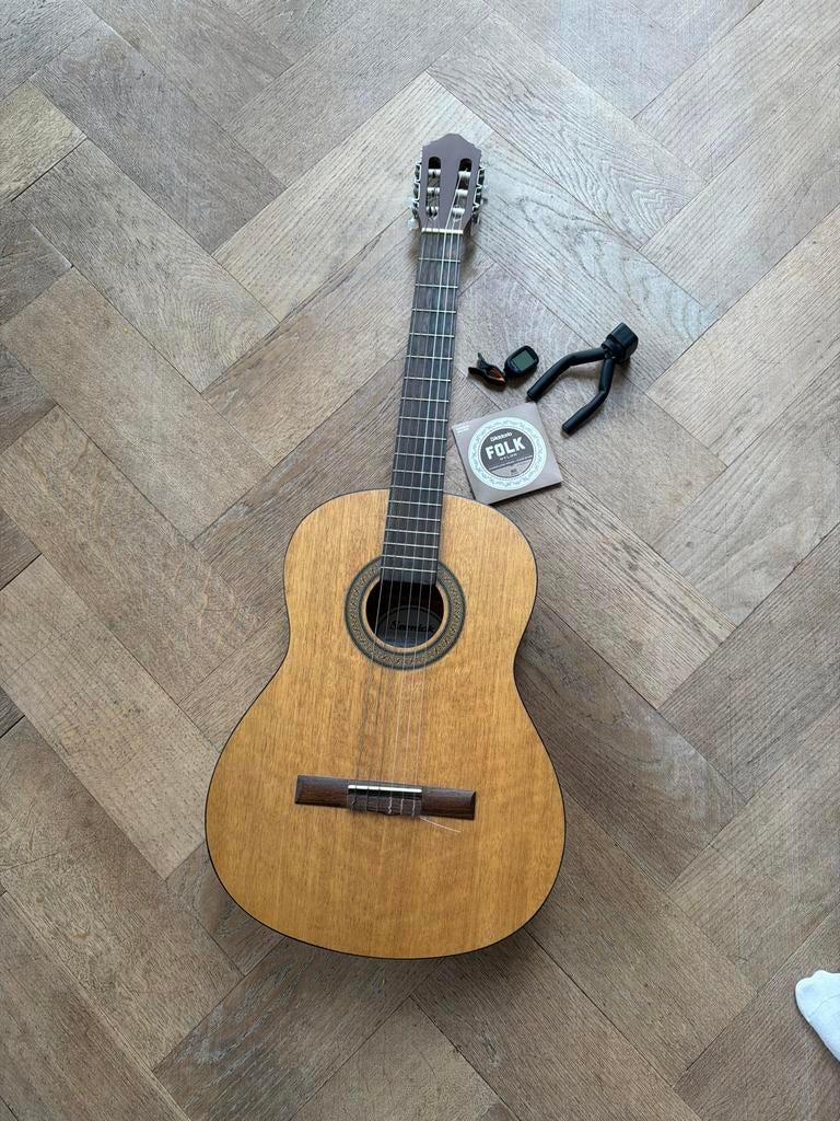 Klassieke gitaar met accessoires, Ophalen, Gebruikt, Klassieke of Spaanse gitaar