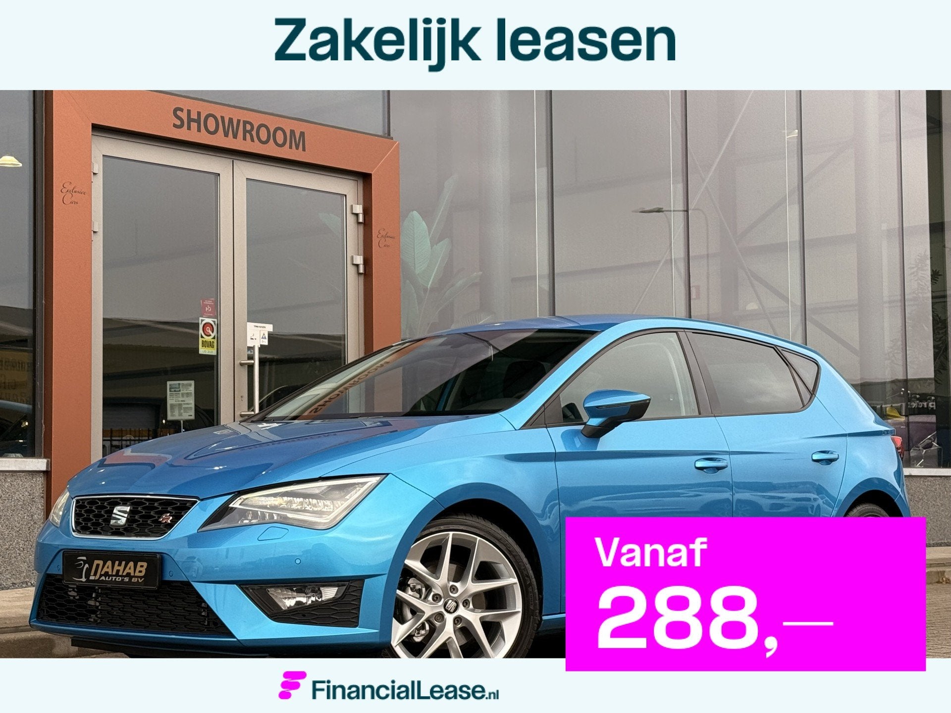 SEAT Leon 2.0 TDI FR | Led | Navi | Cruise | DAB | Stoelverw, Voorwielaandrijving, Dealer onderhouden, Gebruikt, Zwart