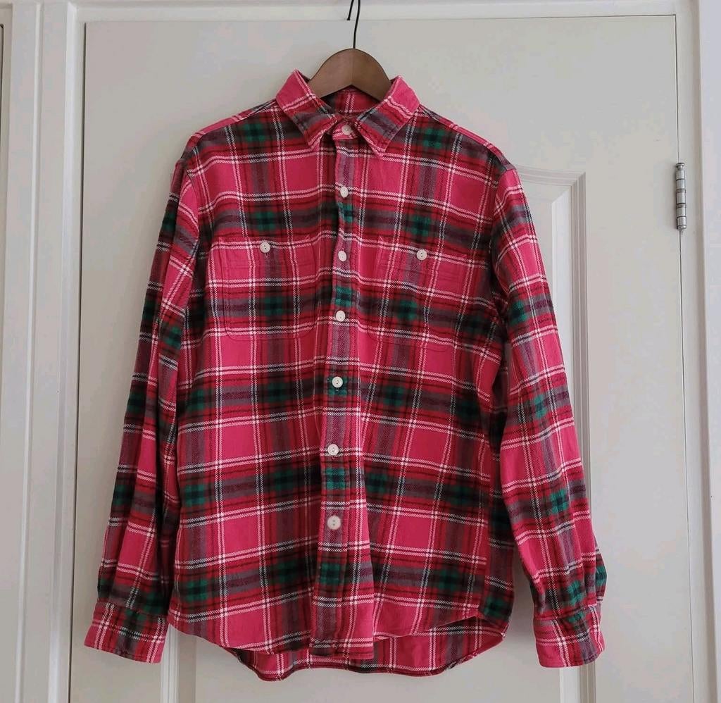 Flanellen overhemd - Polo by Ralph Lauren - maat M -, Kleding | Heren, Ophalen of Verzenden, Overige halswijdtes, Rood, Polo Ralph Lauren