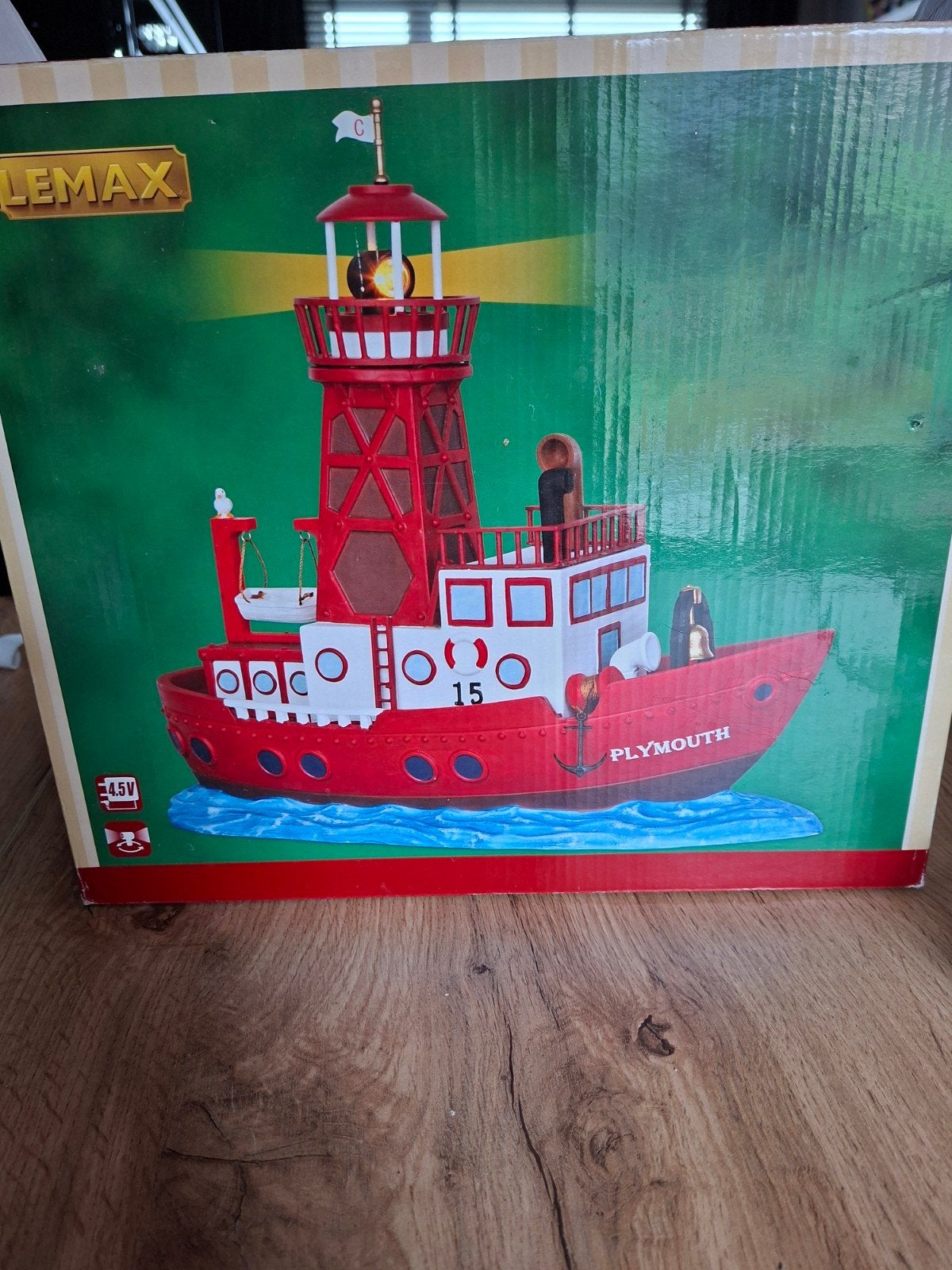 Lemax lichtschip (2014), Ophalen of Verzenden, Gebruikt