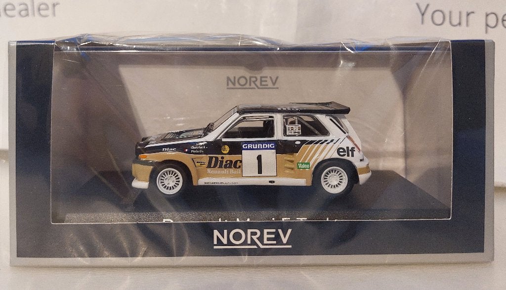 Norev 1:43 Renault Maxi 5 Turbo 1986 Rally Var no 1. nieuw, Ophalen of Verzenden, Nieuw, Auto, Norev