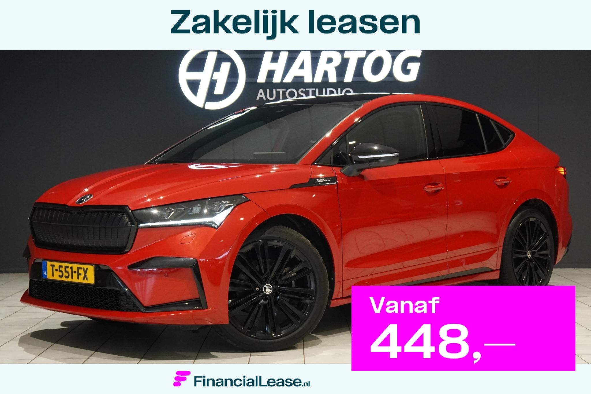 Skoda Enyaq Coupé iV 60 Sportline + PANORAMA / SPORTSTOELEN, Automaat, 34 min, Gebruikt, Zwart