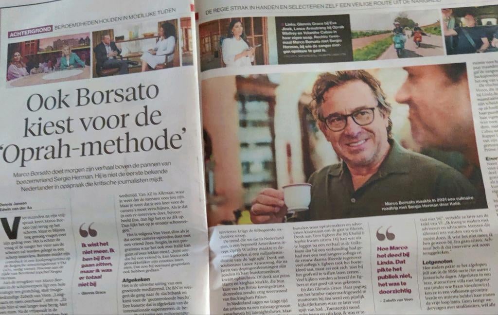 Marco Borsato krantenartikel krantenknipsel, Verzamelen, Ophalen of Verzenden, 1980 tot heden, Nederland, Knipsel(s)