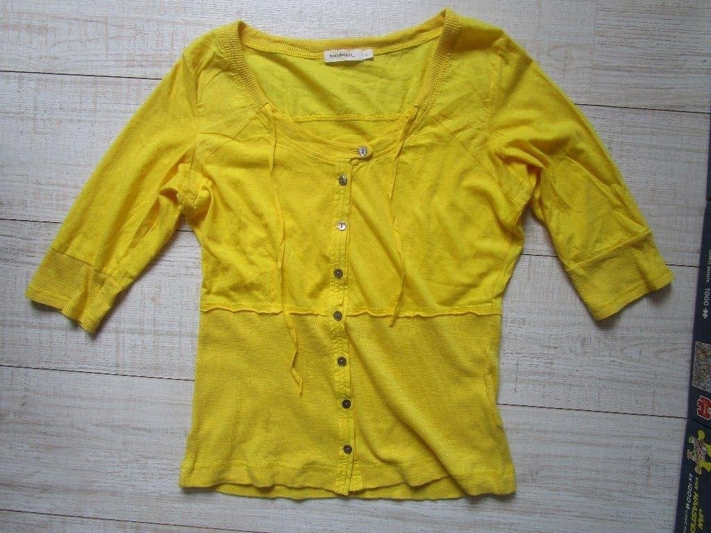 Top/shirt  SANDWICH mt 38  geel, Maat 38/40 (M), Verzenden, Geel, Nieuw