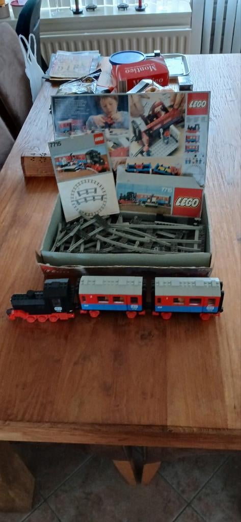 lego hand trein 7715, Gelijkstroom, Rails, Zo goed als nieuw, Ophalen