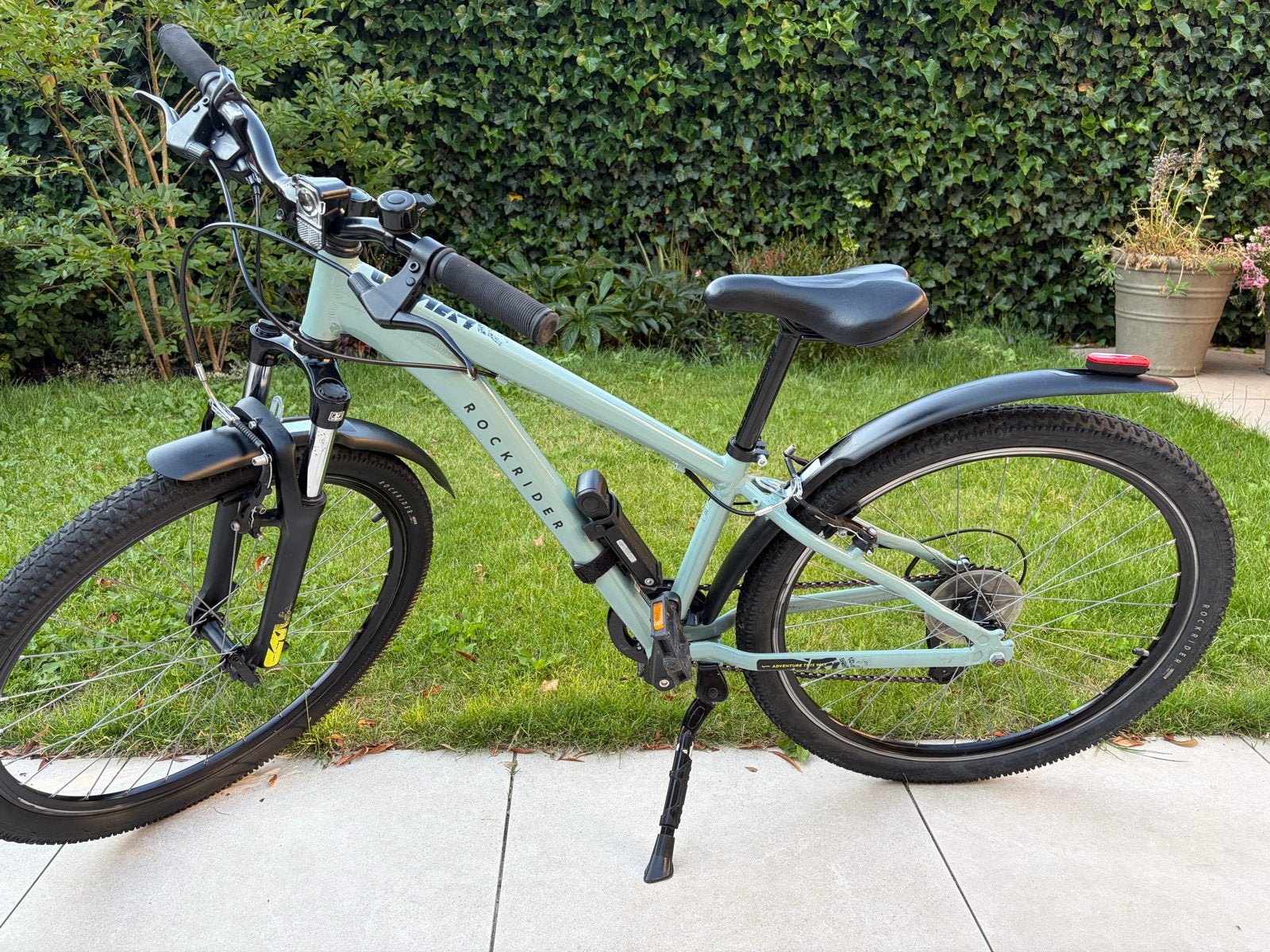 Mountainbike Rockrider grijs/groen 26 inch, Ophalen, Zo goed als nieuw, Velgrem, 20 inch of meer