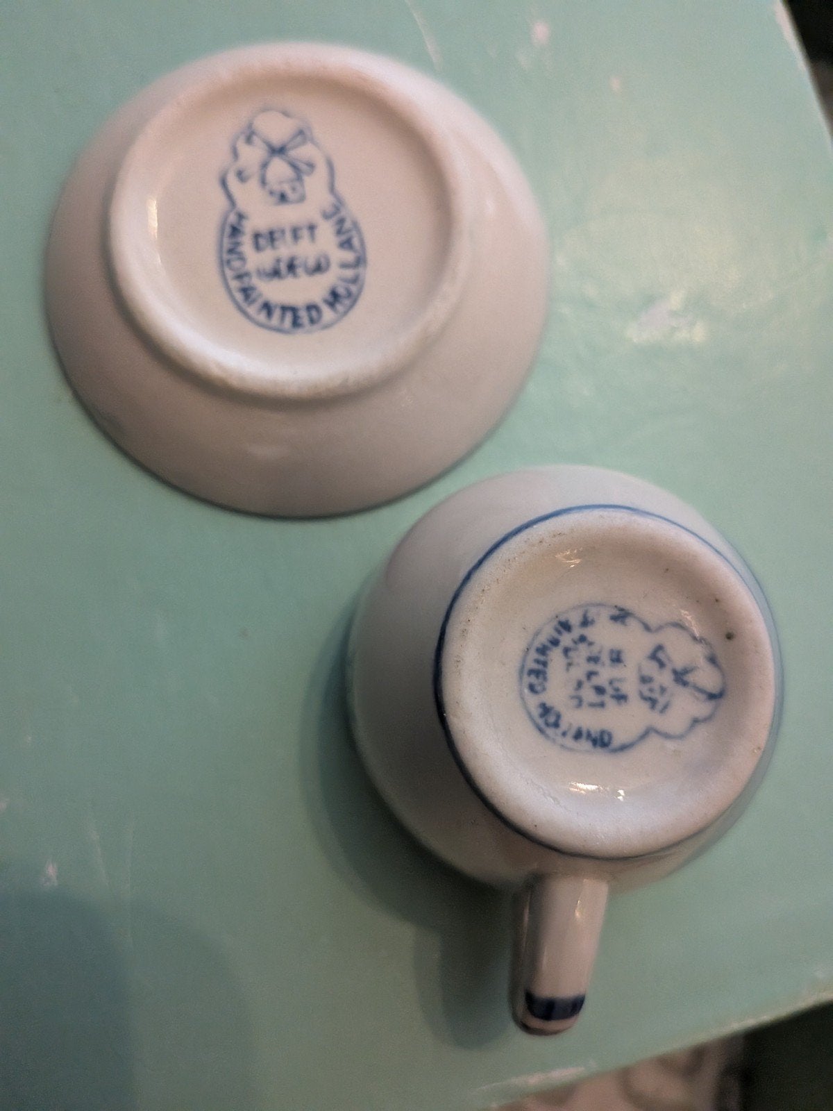 Kinder servies 24 delig delfst blauw, Ophalen of Verzenden