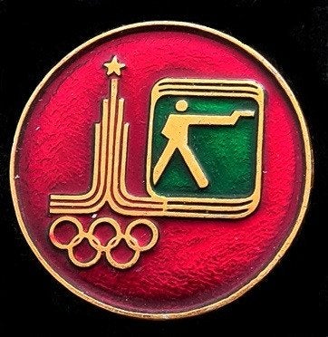 Olympische Spelen Moskou 1980 broche, Verzamelen, Verzenden, Nieuw, Sport, Speldje of Pin