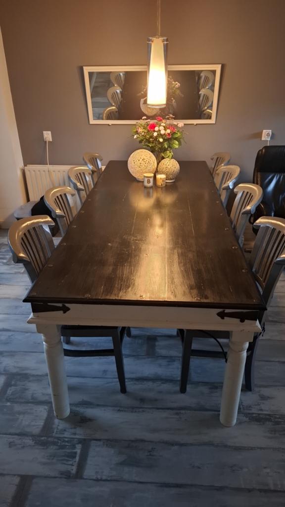 Eettafel, Ophalen of Verzenden, Rechthoekig, 200 cm of meer, 50 tot 100 cm