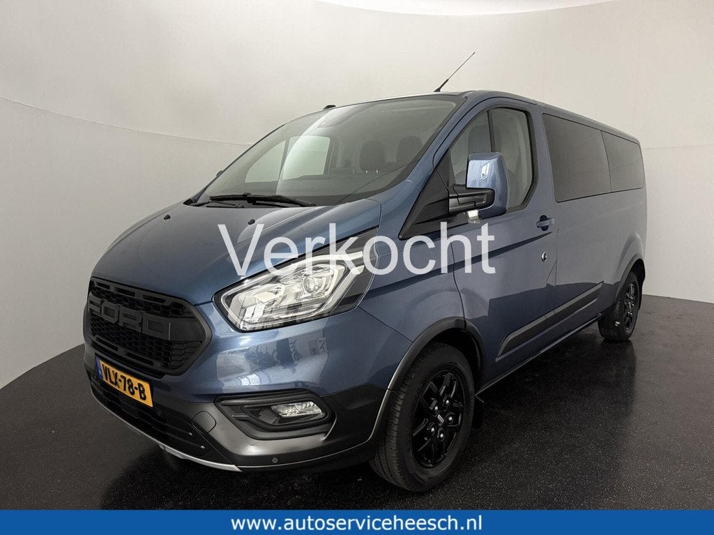 Ford Transit Custom 2.0 TDCI 130PK L2H1 TRAIL l AIRCO l NAVI, Auto's, Bestelauto's, Voorwielaandrijving, 4 cilinders, Blauw, 2800 kg